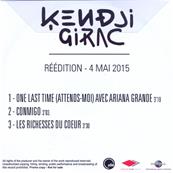KENDJI GIRAC / ONE LAST TIME / CD SINGLE PROMO 2015