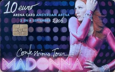 MADONNA - CONFESSIONS ON A DANCEFLOOR AMSTERDAM ARENA CARD