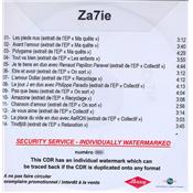 ZAZIE / 7 / CD PROMO NUMEROTE / FRANCE 2010