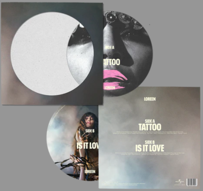LOREEN - TATTOO/IS IT LOVE 45 TOURS 7" (DEDICACE)